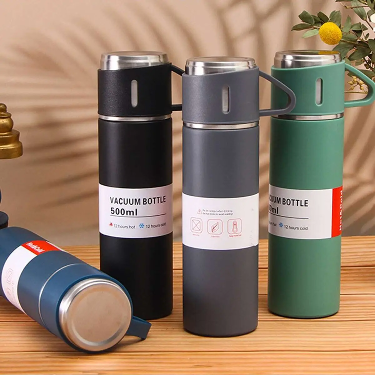 500ML Stainless Steel Vacuum Flask Gift Set