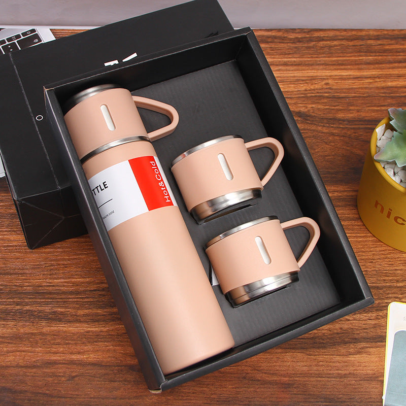 500ML Stainless Steel Vacuum Flask Gift Set