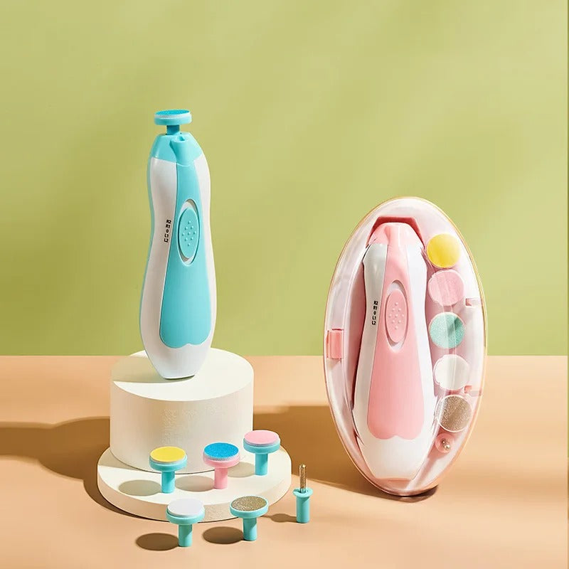 "Multifunctional Electric Baby Nail Trimmer and Manicure Set"