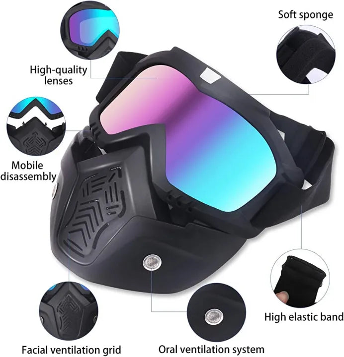 Bike Face Helmet Mask For Bikers