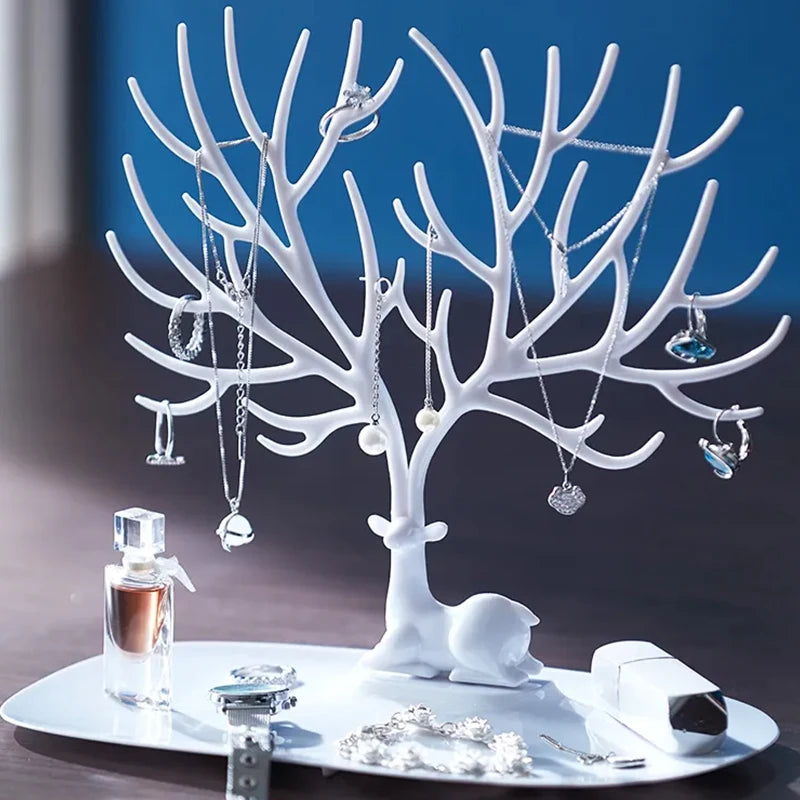 Jewelry Display Stand Tray Tree Storage Rack