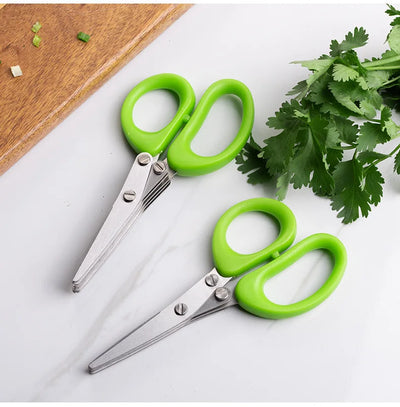 Muti-Layers Kitchen Scissors Stainless Steel Vegetable Cutter