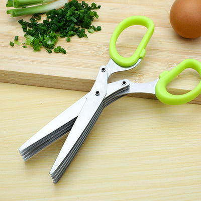 Muti-Layers Kitchen Scissors Stainless Steel Vegetable Cutter