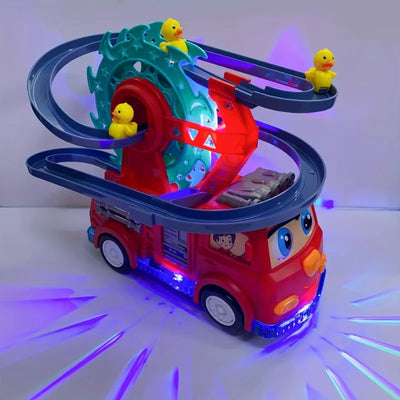 FLEXIBLE DUCKLING TRUCK TOY WITH LIGHTS/MUSIC