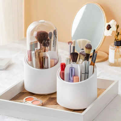 360° Rotating Makeup Brush Holder & Organizer