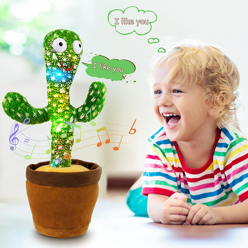 Rechargeable Dancing Cactus Toy with 120 Songs and Voice Repeat Function🌵🎵