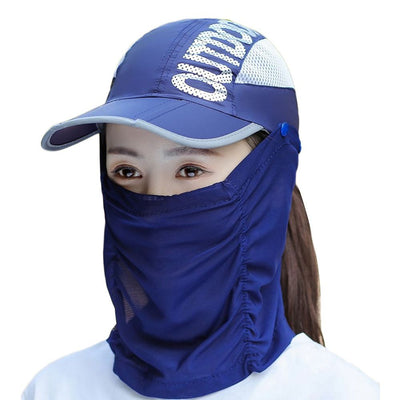 Summer Cap With Detachable Mask