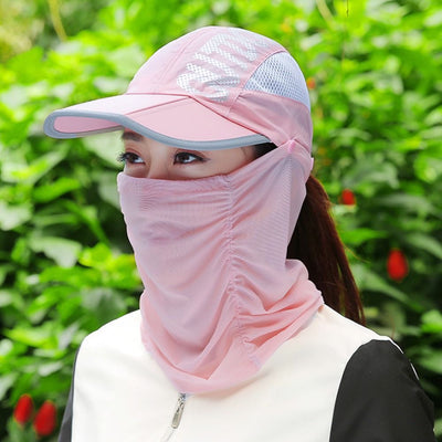 Summer Cap With Detachable Mask