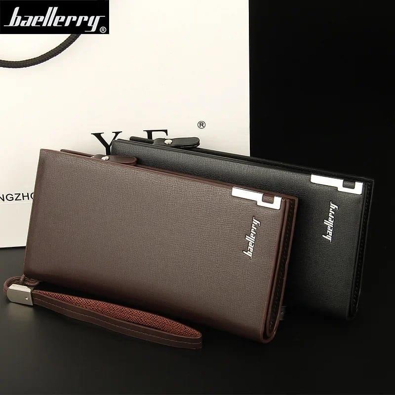 Leather Ballery long wallet for men And Woman Fashion Wallets