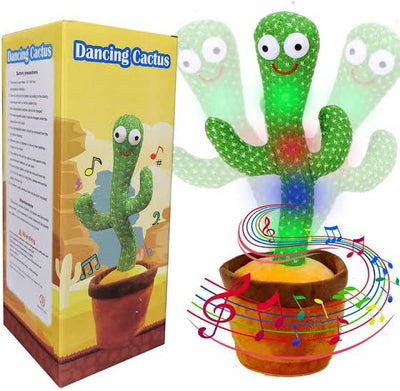 Rechargeable Dancing Cactus Toy with 120 Songs and Voice Repeat Function🌵🎵