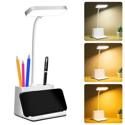 USB RECHARGEABLE LED TABLE LAMP EYE PROTECTION DASK LAMP