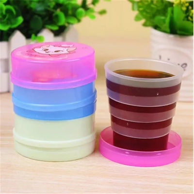 6 pcs Portable Folding Drinking Magic Cup For Travel