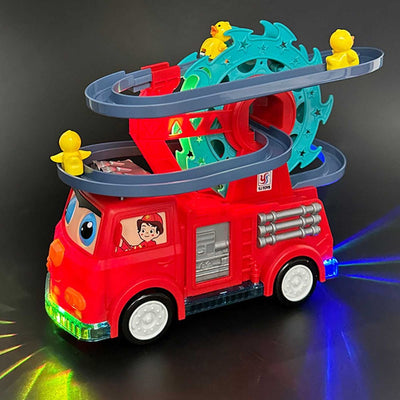 FLEXIBLE DUCKLING TRUCK TOY WITH LIGHTS/MUSIC