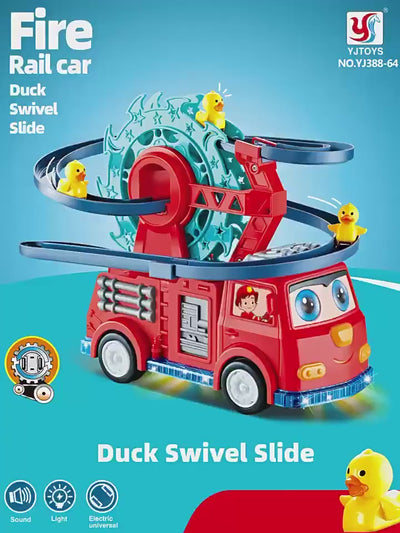 FLEXIBLE DUCKLING TRUCK TOY WITH LIGHTS/MUSIC